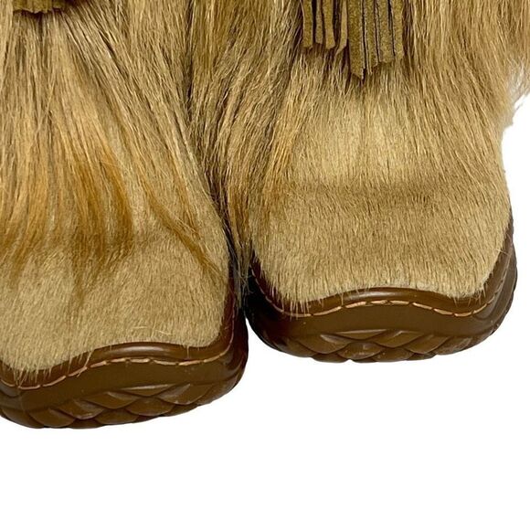 Pajar tan scarlet tassel tie goat hair apres ski boots size 36 (5.5-6) - Picture 6 of 15